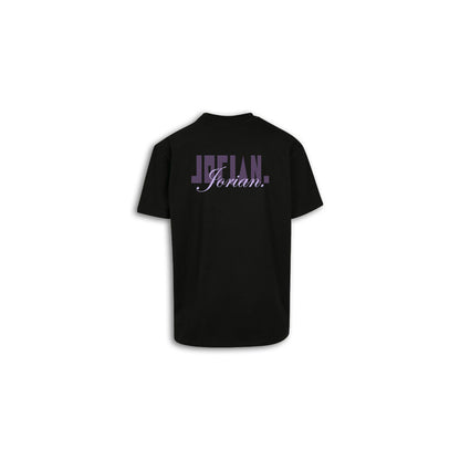 Geo Tee. - Black. - Pastel Purple / Purple.